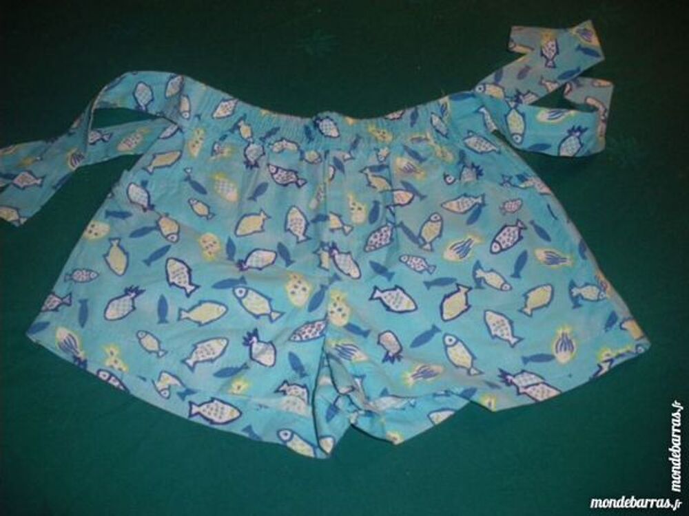 Short fille bleu ciel &agrave; nouer en 4 ans Vêtements enfants