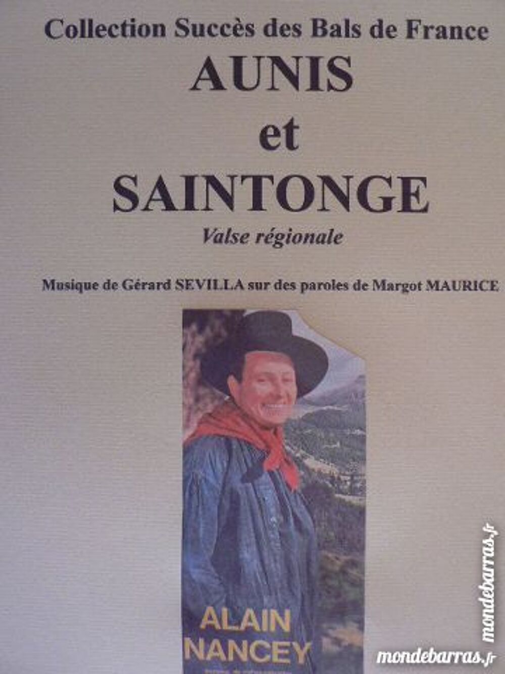 Accord&eacute;on:AUNIS ET SAINTONGE cr&eacute;ation ALAIN NANCEY Instruments de musique