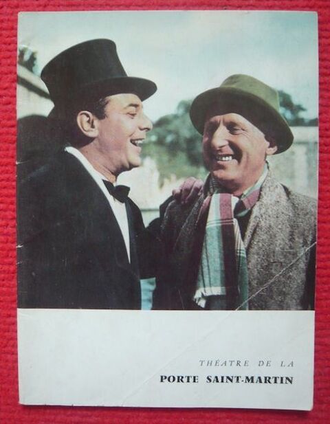 Programme Théâtre de la Porte Saint-Martin 1960 ? Pacifico 50 Sucy-en-Brie (94)