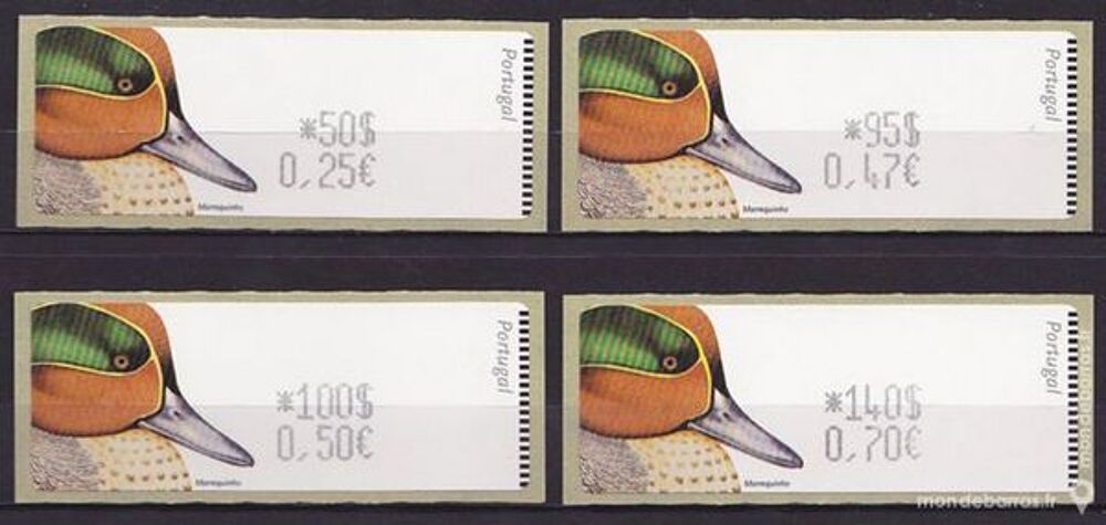 Timbres Etiquettes Canards du Portugal Marrequinho 