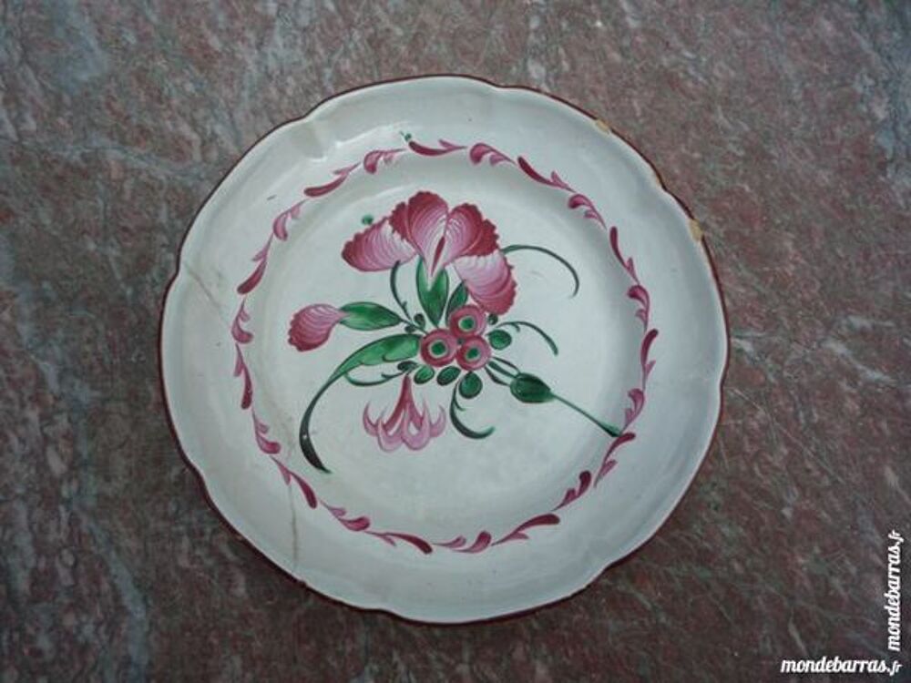 Assiette les Islettes Lun&eacute;ville Décoration