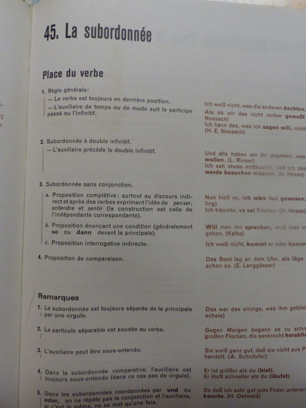 La GRAMMAIRE de l' ALLEMAND MODERNE Livres et BD