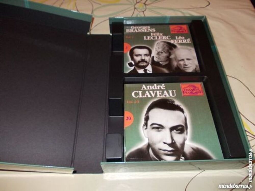 coffret de 20 cd triomphes de la chanson fran&ccedil;aise CD et vinyles