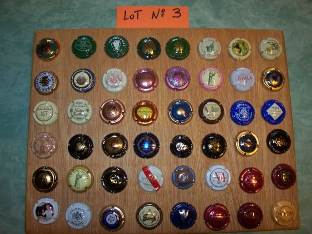 Lot n&deg; 2 de 48 capsules de collection champagne 