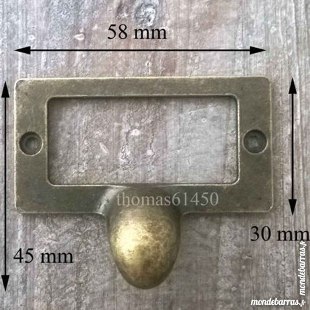 Lot de 10 Porte-&eacute;tiquettes en Fonte patin&eacute;e Bricolage