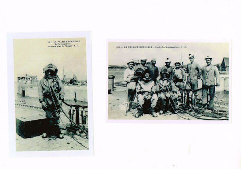 Photos de scaphandriers- dbut 1900 3 Castres (81)