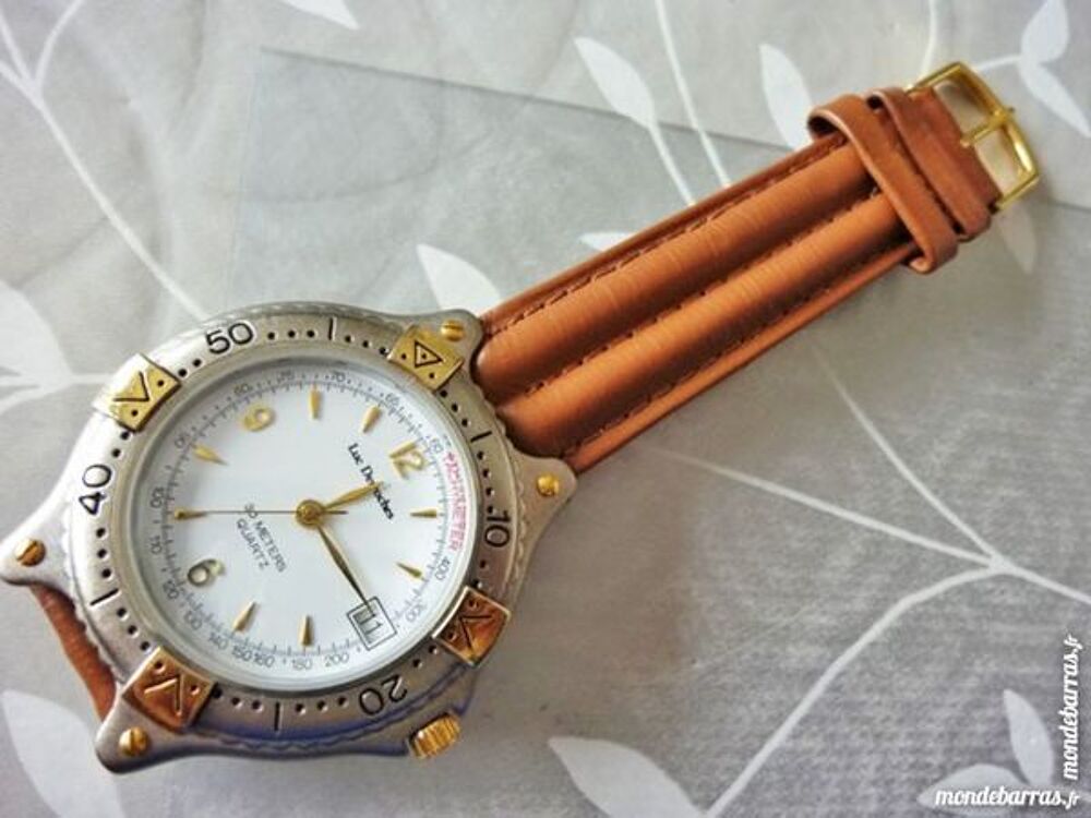 Luc Desroches montre lunette tourne dateur LUD0007 Bijoux et montres