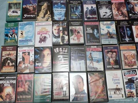 LOT 40 DIVERSES CASSETTES VIDEOS 10 Écuisses (71)