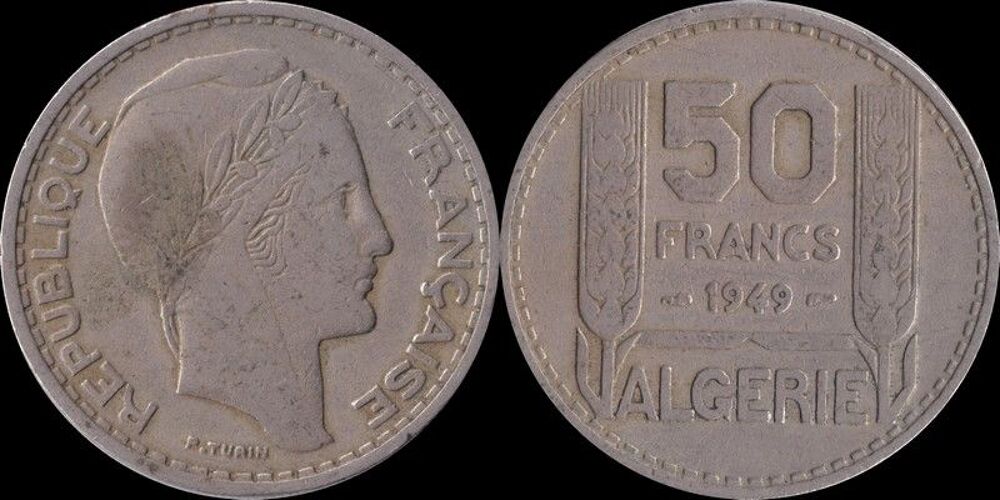 Alg&eacute;rie, 50 francs 1949 