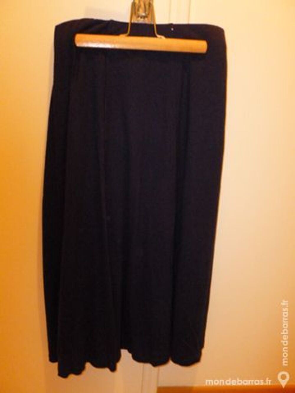 Jupe longue &eacute;vas&eacute;e bleu marine Vêtements