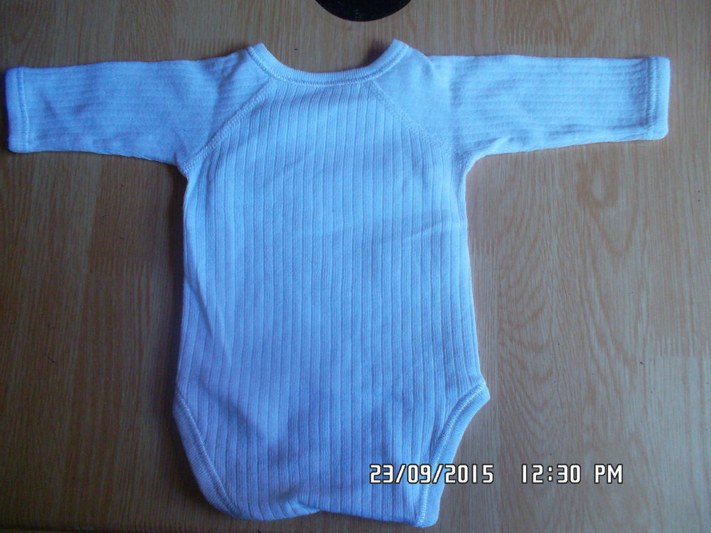 BODY BLANC NAISSANCE*JUSTE 0.50 CTS*KIKI60230 Vêtements enfants
