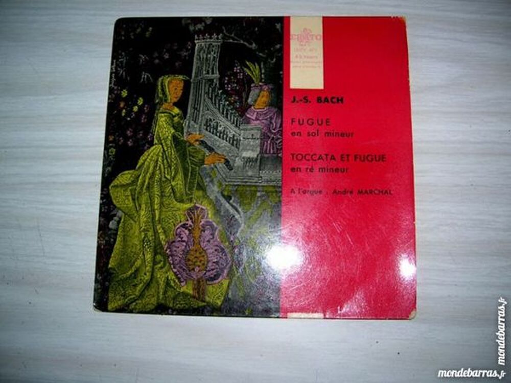 45 TOURS JEAN SEBASTIEN BACH Fugue en sol mineur CD et vinyles