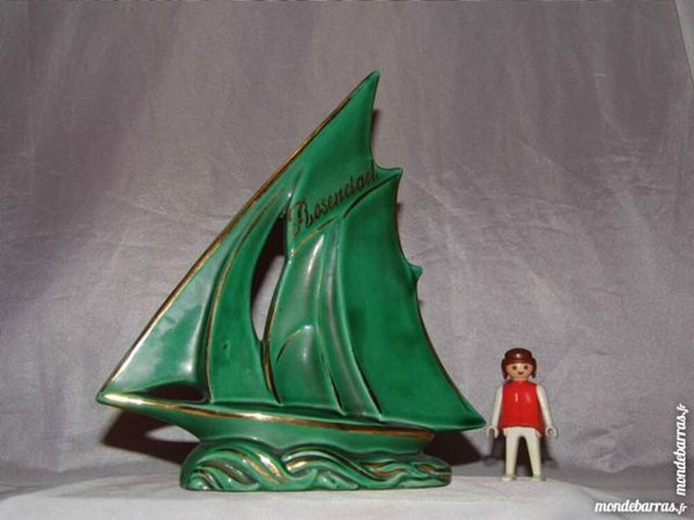 Bateau voilier faience souvenir de plage rosendael Décoration