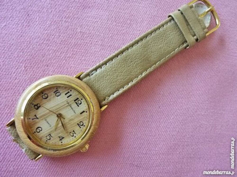 LUC DESROCHES montre BOIS analogique LUD0023 Bijoux et montres