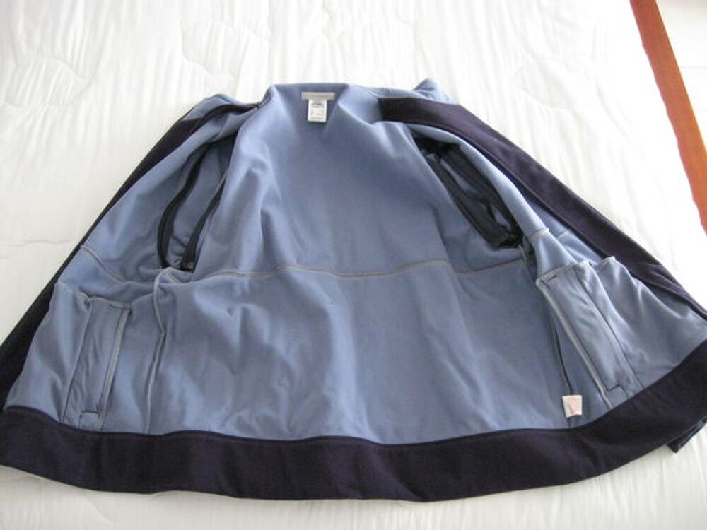 Veste Polaire bleu, manche d&eacute;tachables gilet Sports
