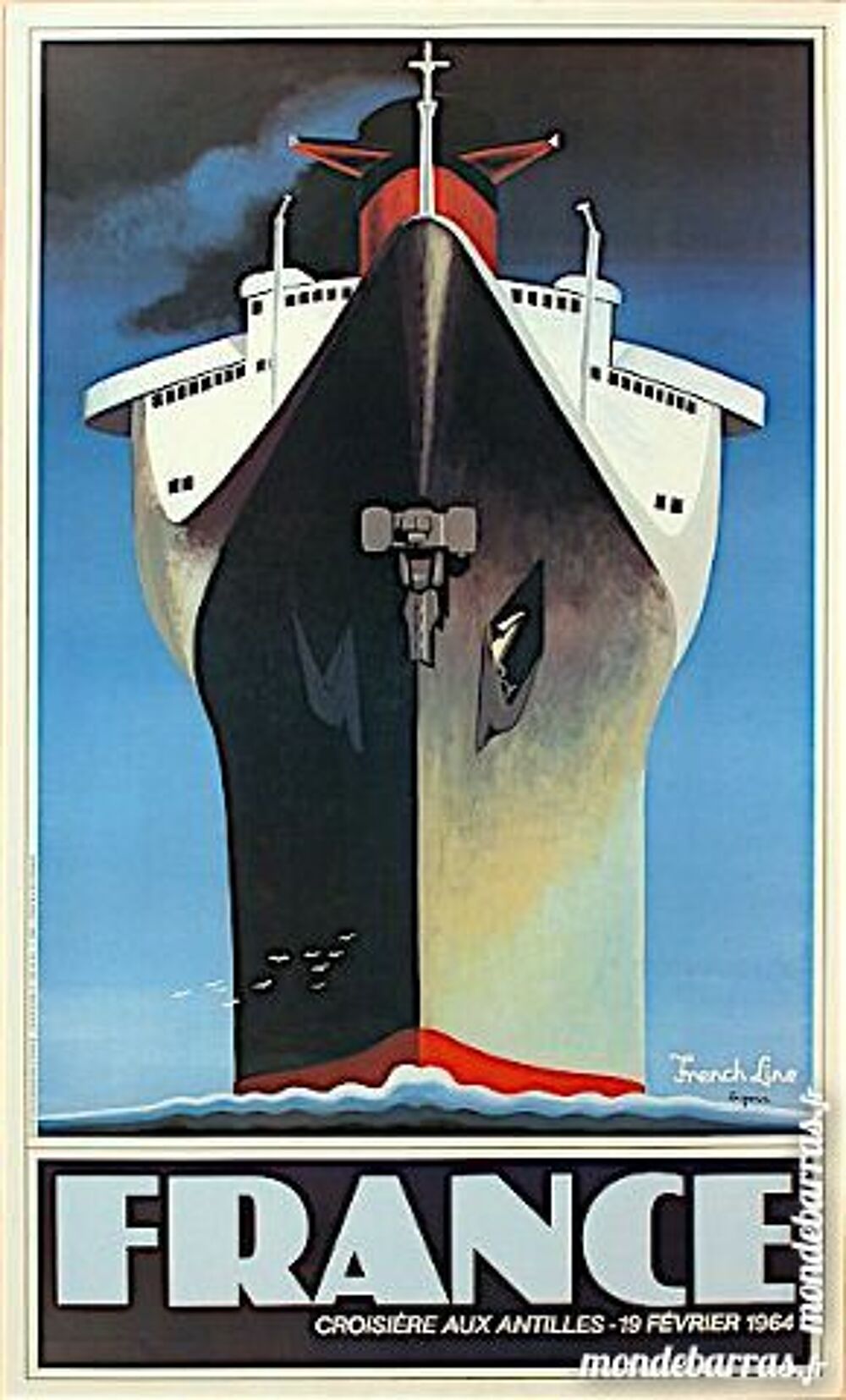 affiche du paquebot France 