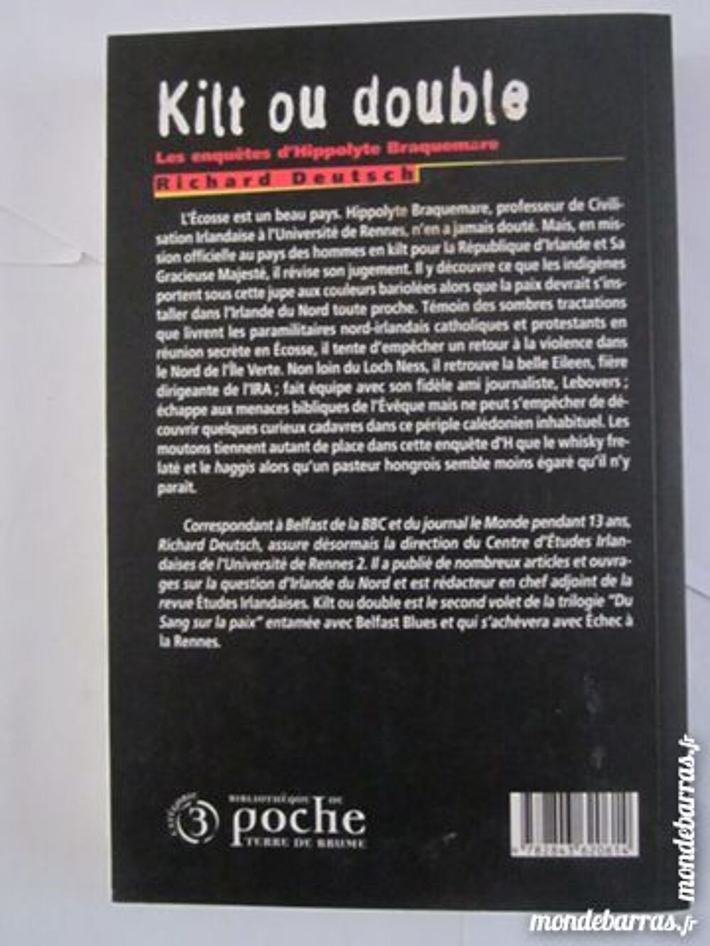 KILT OU DOUBLE policier TERRE DE BRUME Livres et BD