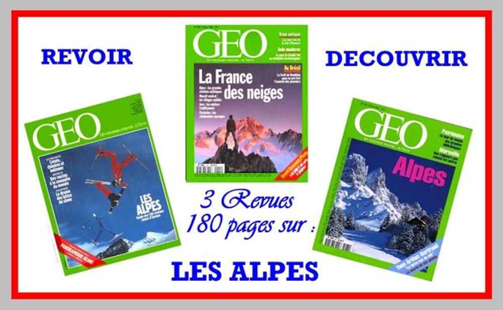 revoir ou d&eacute;couvrir : LES ALPES / prixportcompris Livres et BD