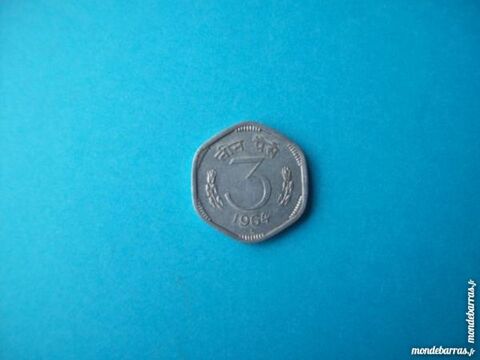 PIÈCE DE MONNAIE INDE 3 PAISE 1964 1 Wattignies (59)