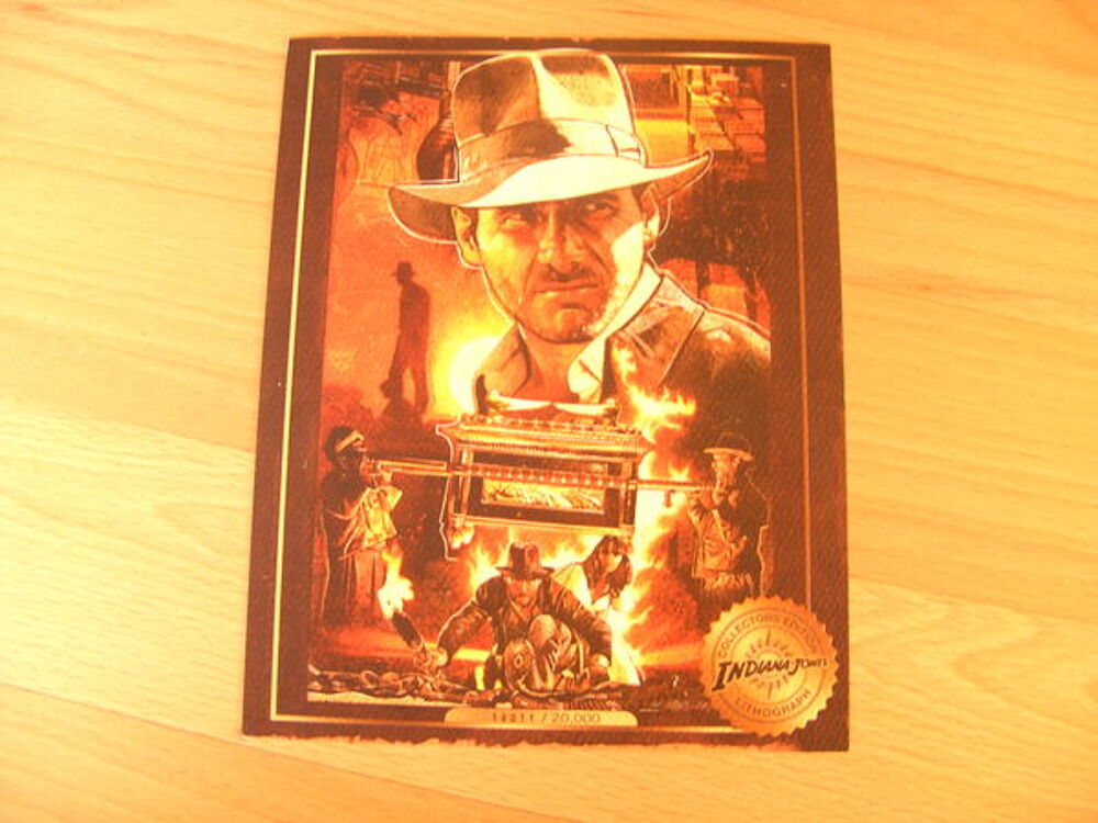 Lithographie Collector Neuve &quot;Indiana Jones&quot; 