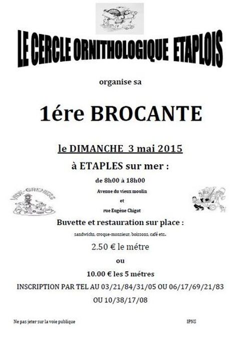 1 ere brocante du COE Étaples (62)