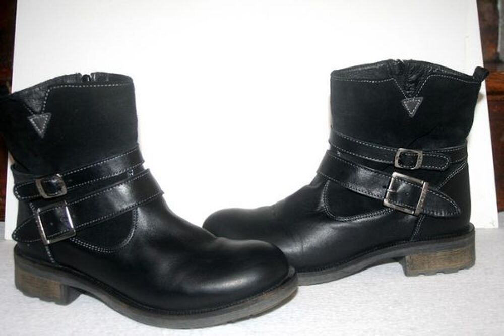 Bottines femmes tout cuir occasion taille 38 Chaussures