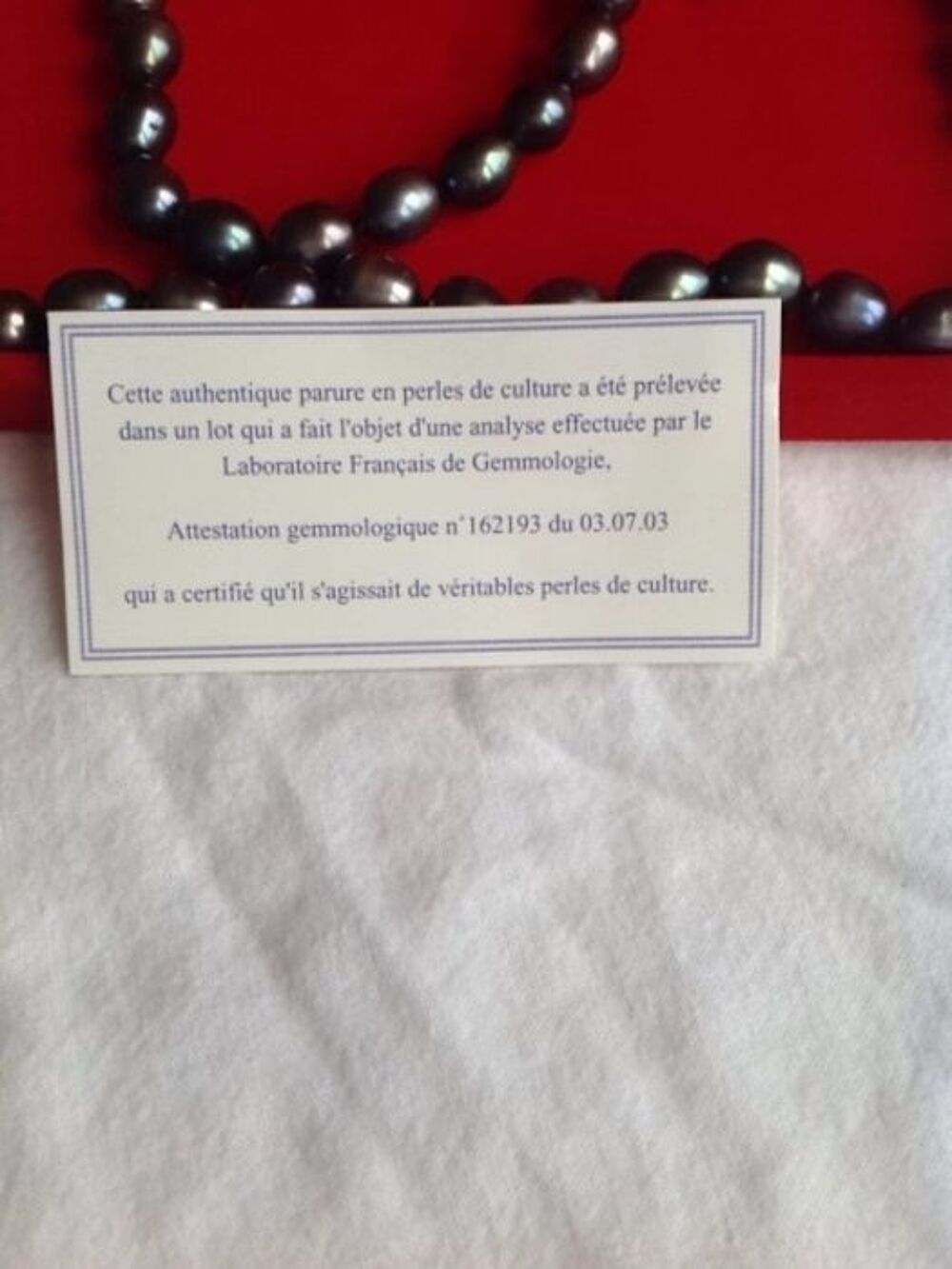 Collier de perle de culture Bijoux et montres