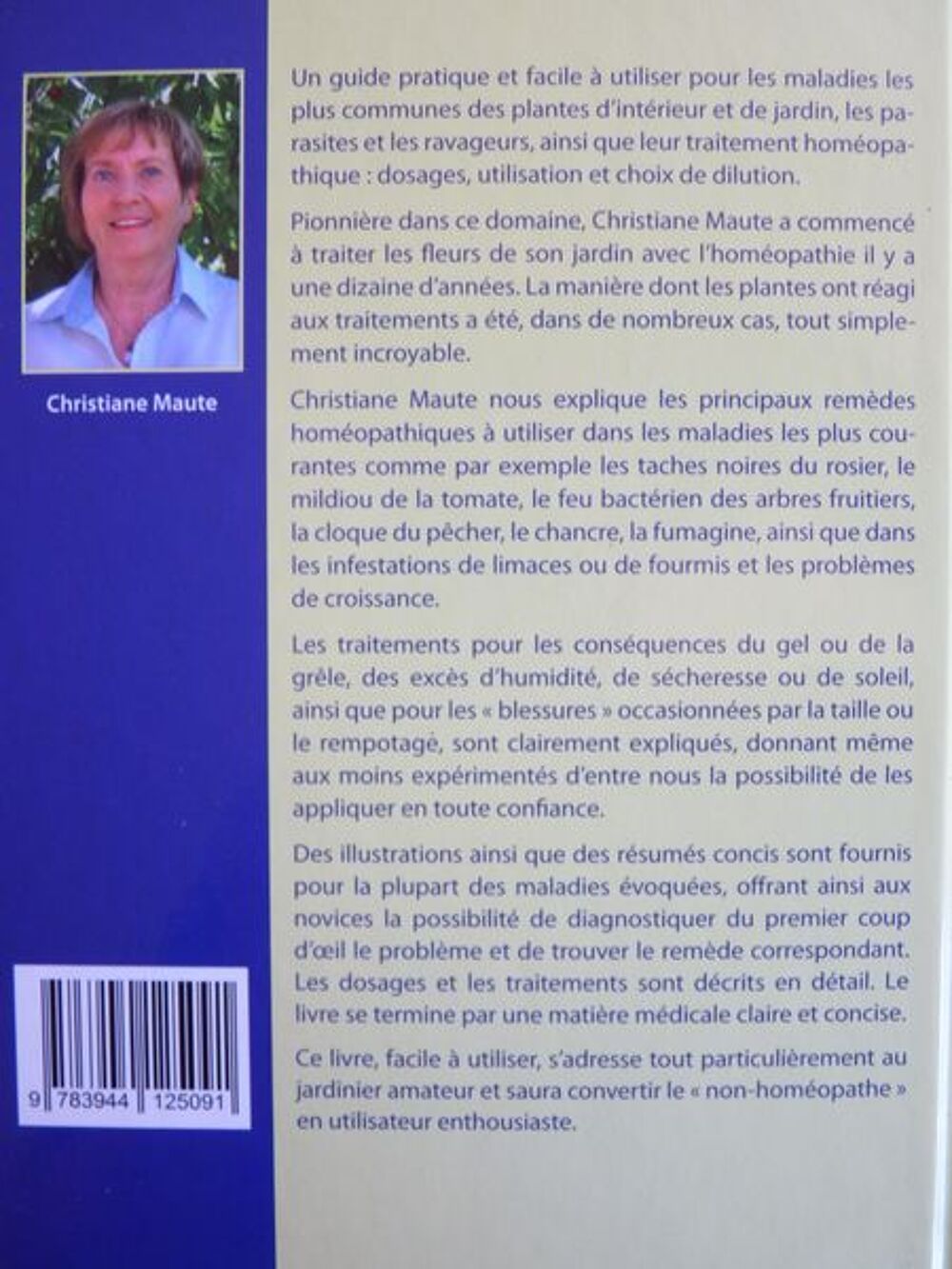 Livre hom&eacute;opathique pour plantes et l&eacute;gumes Jardin
