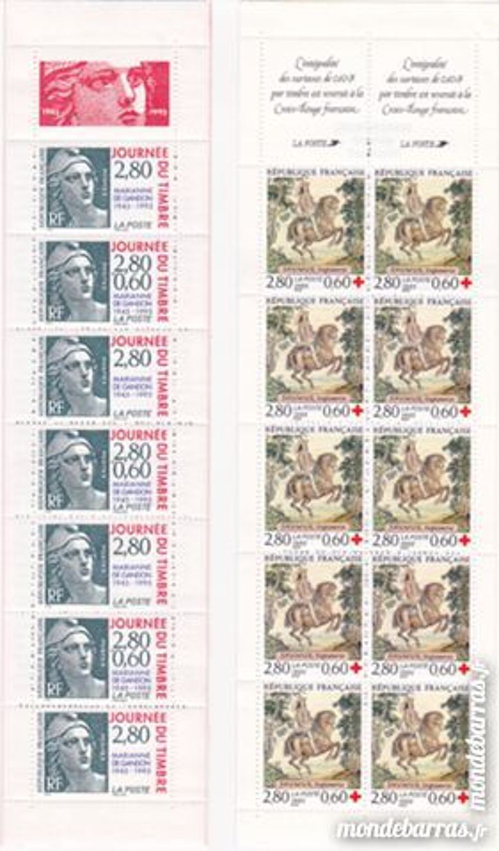 France 1995 timbres poste neufs , blocs , carnets 