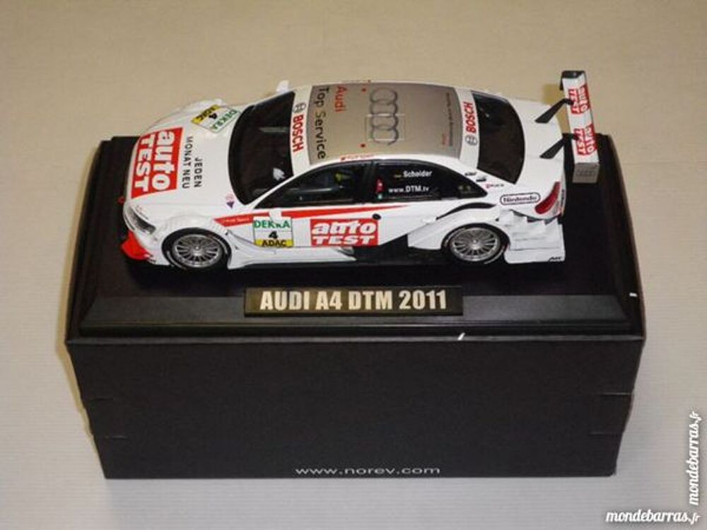 Audi A4 DTM 2011 AutoTest Scheider 1/18 Norev Neuf Jeux / jouets