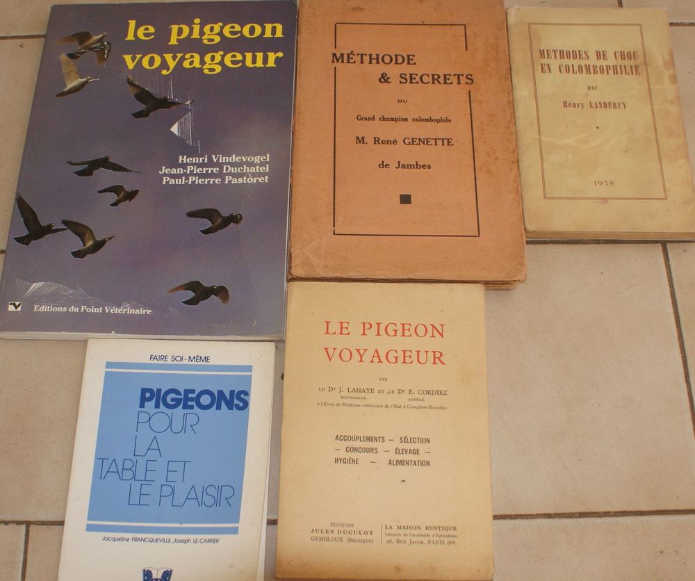 5 livres pigeons voyageurs Livres et BD