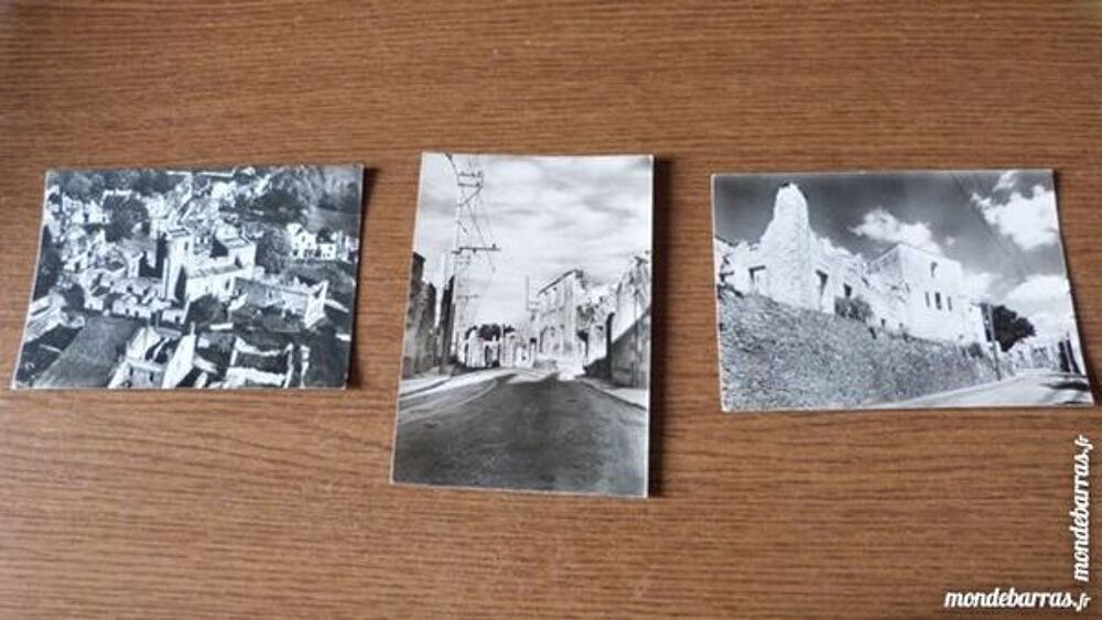 3 ANCIENNES cartes postales d'oradour sur glane Livres et BD