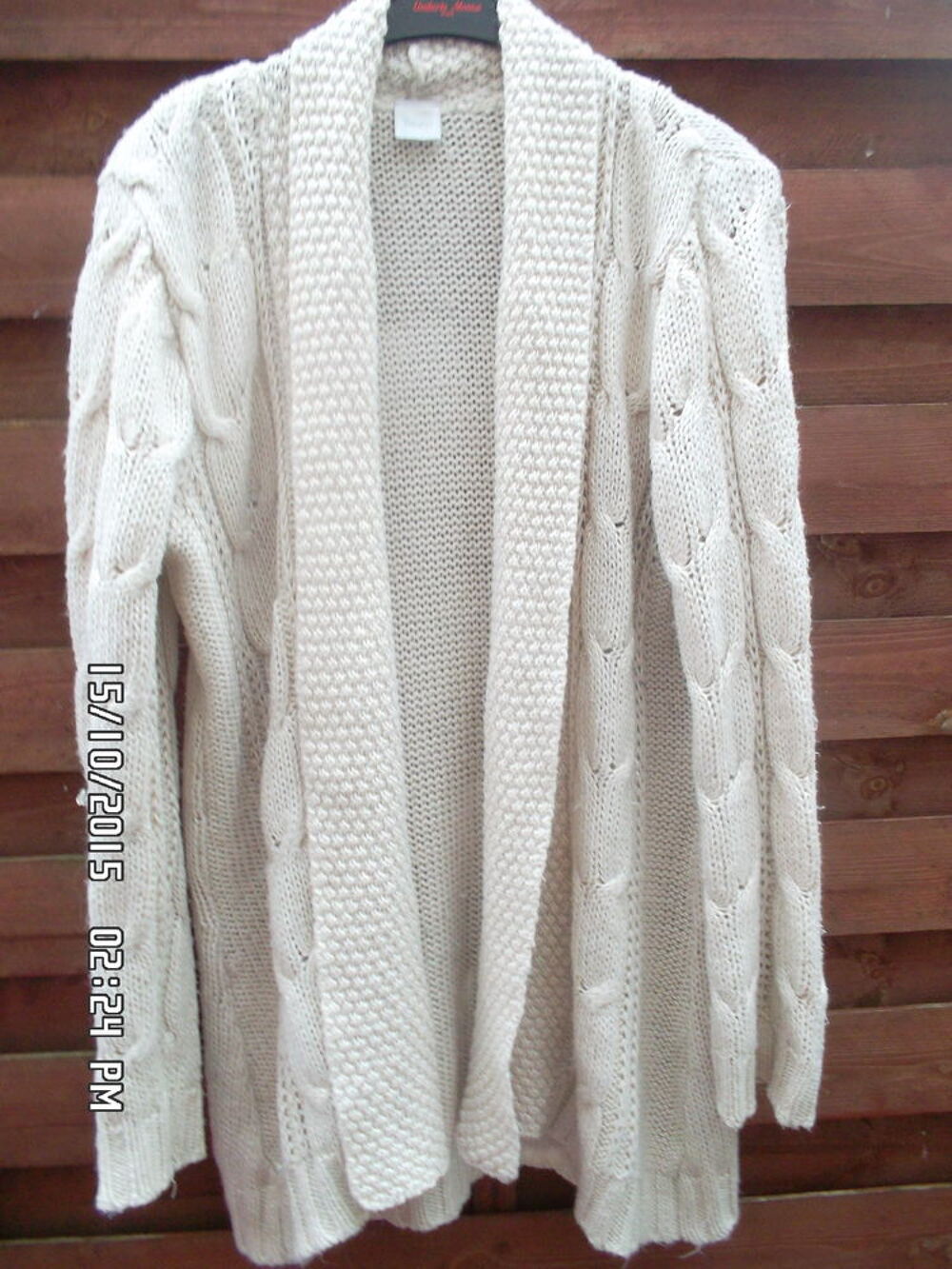 GILET ECRU CAMAIEU*JUSTE 2E*KIKI60230 Vêtements