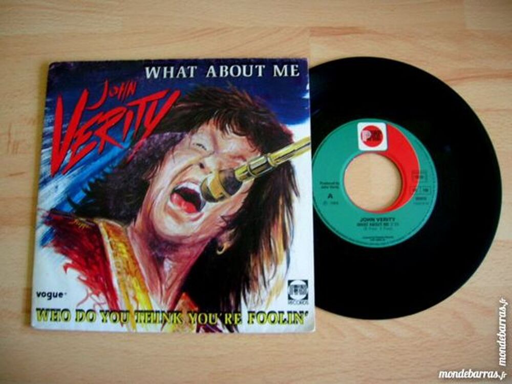 45 TOURS JOHN VERITY What about me CD et vinyles