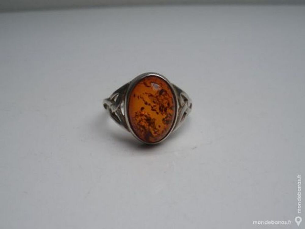 Bague argent et ambre taille 55 Bijoux et montres