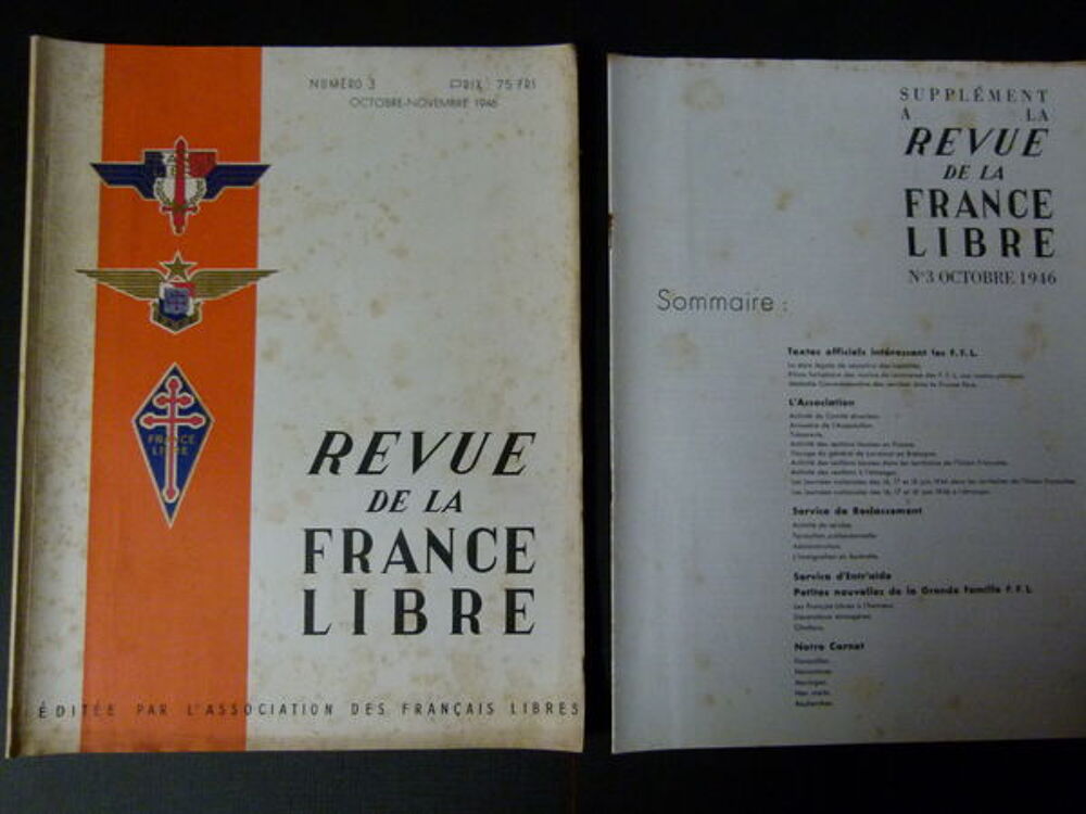 REVUE DE LA FRANCE LIBRE 