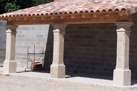 Pilier portail, appentis ou abris piscine H 210 CM 250 Montpezat (30)