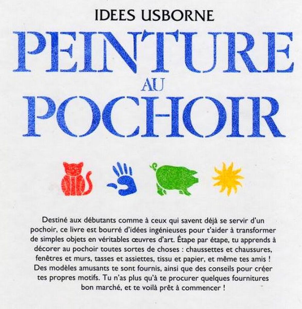 POCHOIR.peinture au pochoir.DECO / prixportcompris Livres et BD