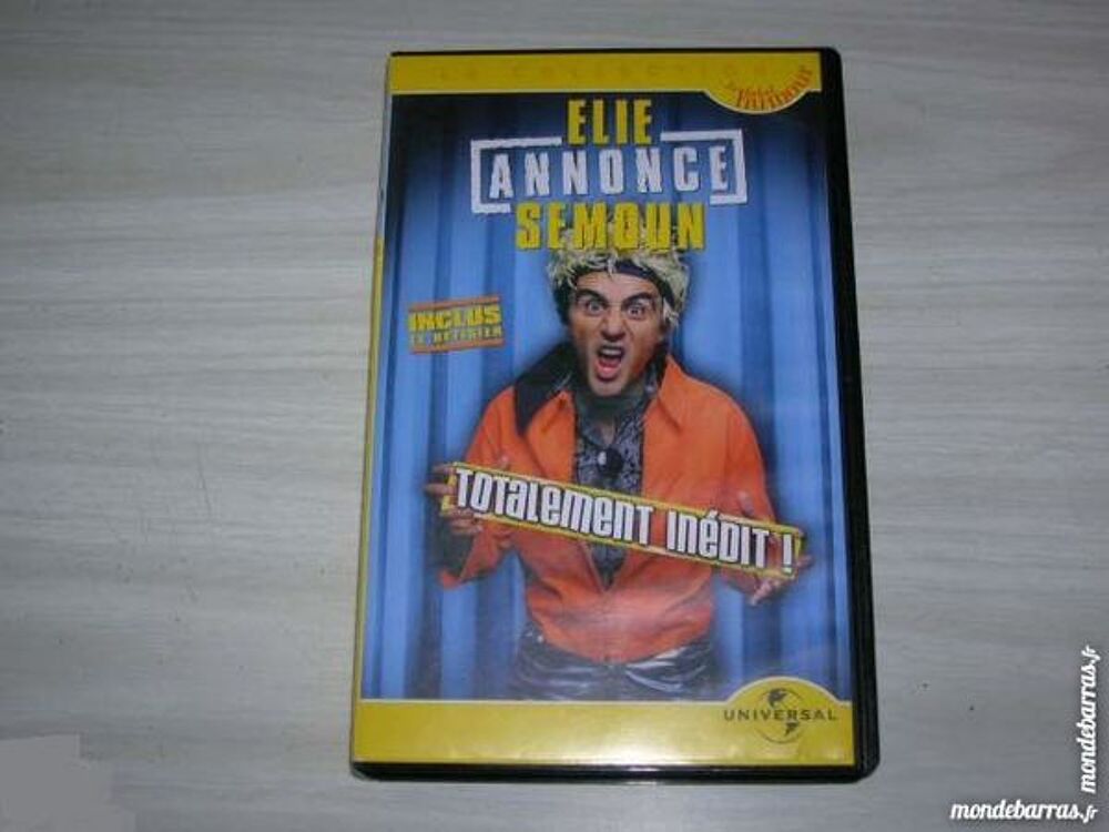 K7 Video D'ELIE SEMOUN ANNONCE DVD et blu-ray