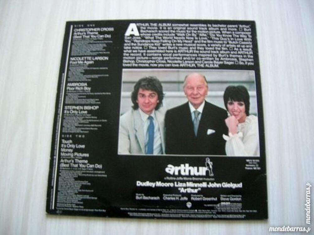 33 TOURS ARTHUR THE ALBUM - BOF CHRISTOPHER CROSS CD et vinyles