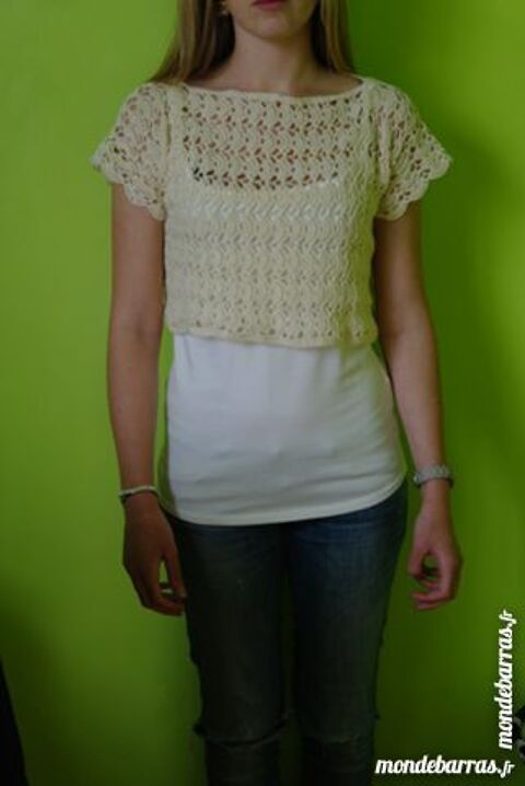 Caraco court en dentelle de crochet taille 36/38 30 Branne (33)