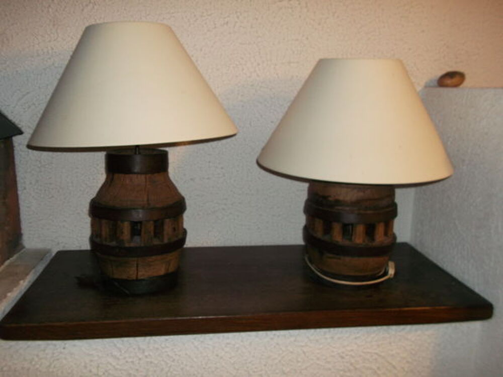 lampe pied moyeu de roue Décoration