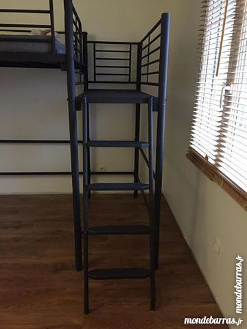 Lit mezzanine double style industriel Meubles