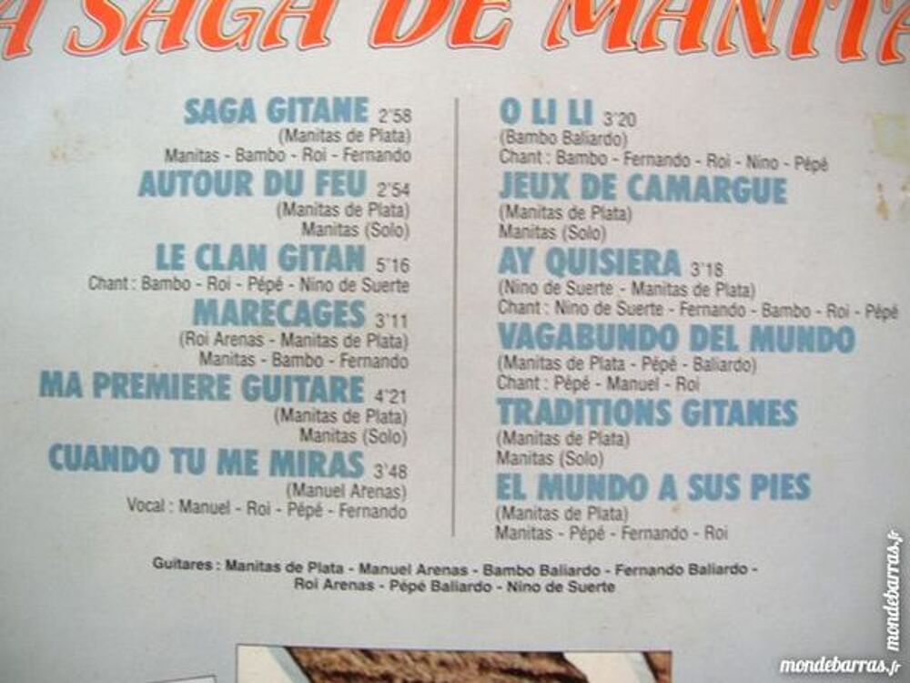 33 TOURS MANITAS DE PLATA La Saga de Manitas CD et vinyles