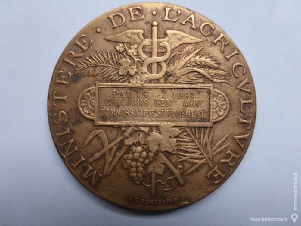 M&eacute;daille Minist&egrave;re de l'agriculture R.F bronze 