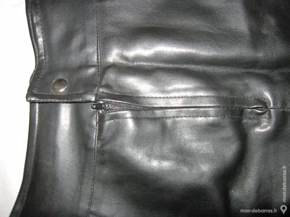 Jupe en simili cuir femme taille 34 Vêtements