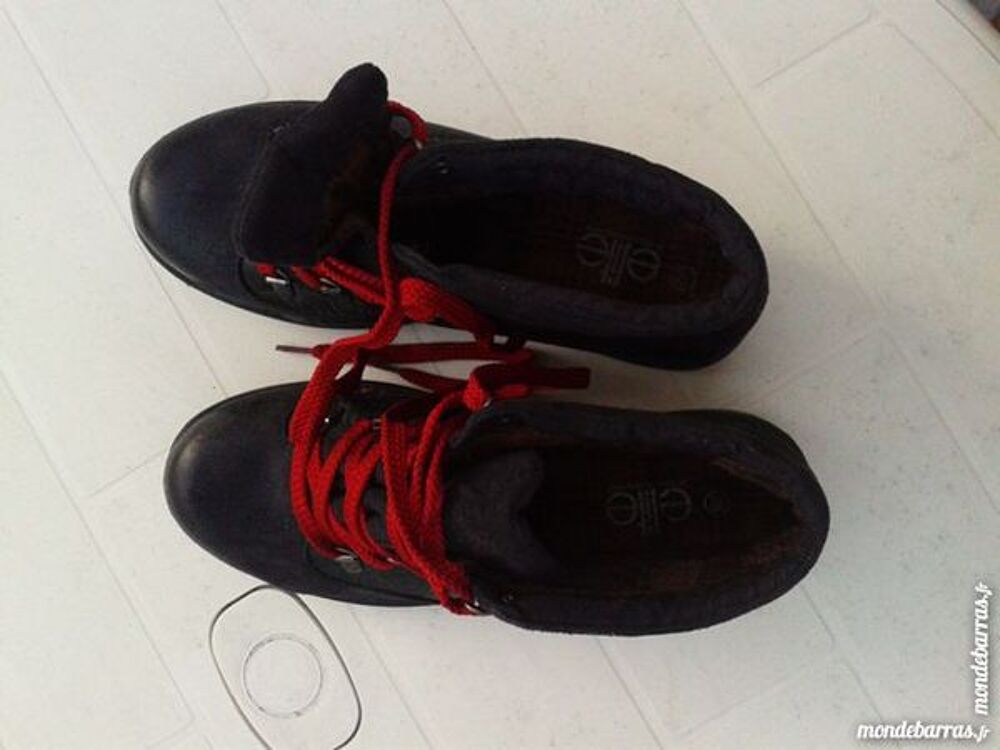 Bottines Fille &laquo;Elite&raquo; Pointure 37 Noires Chaussures