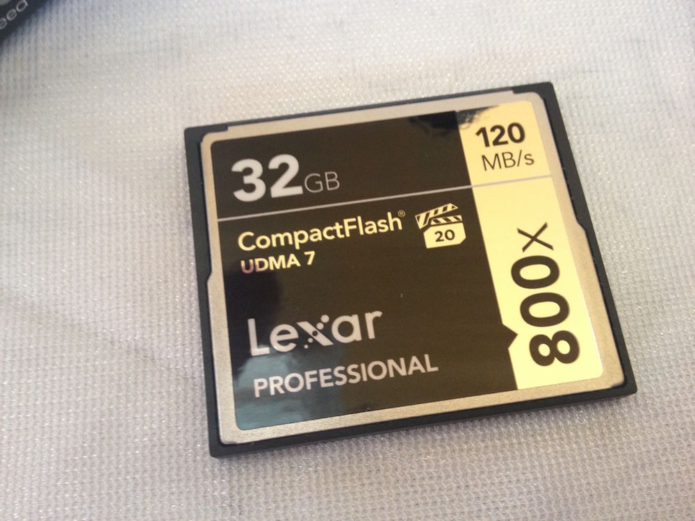 Carte m&eacute;moire CompactFlash Lexar Professional 32GB 120 MB/s Photos/Video/TV