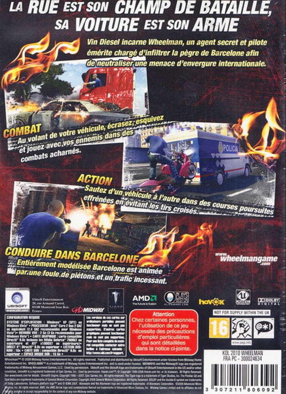 DVD jeu PC Vin Diesel Wheelman NEUF blister
Consoles et jeux vidéos
