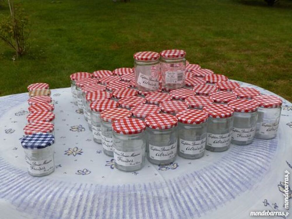 20 pots &agrave; confiture vide + couvercles Bonne Maman Cuisine